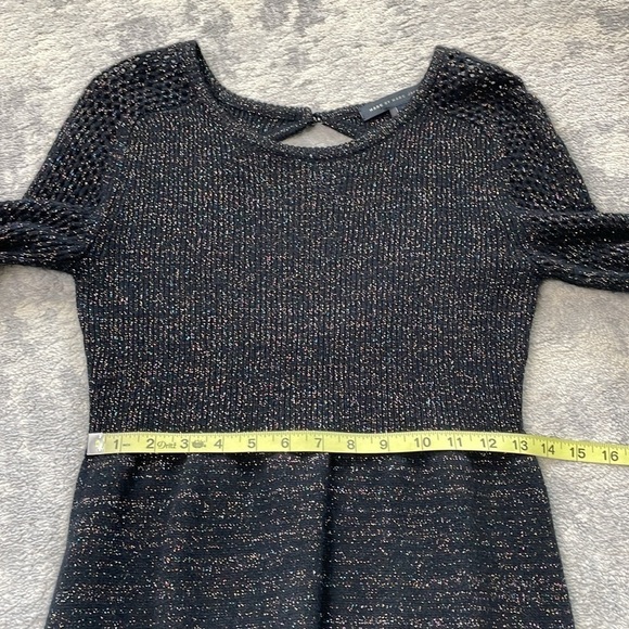 Marc by Marc Jacobs Sparkle Knit Sweater Dress Cut Out Back Wool Angora Sz S - Picture 9 of 14